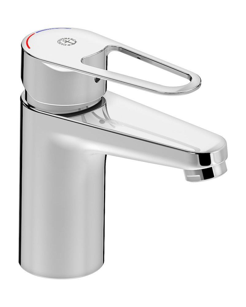 Gustavsberg New Nautic Washbasin faucet - 1 handles, 105mm, Chrome-plated, Polished, Low, without pop-up waste, Yes 10241258