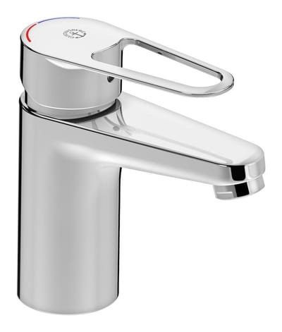 Gustavsberg New Nautic Washbasin faucet - 1 handles, 105mm, Chrome-plated, Polished, Low, without pop-up waste, Yes 10241255