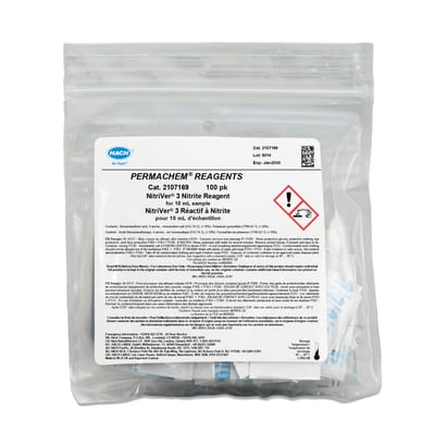 Hach NITRIVER3 Nitrite 100PK