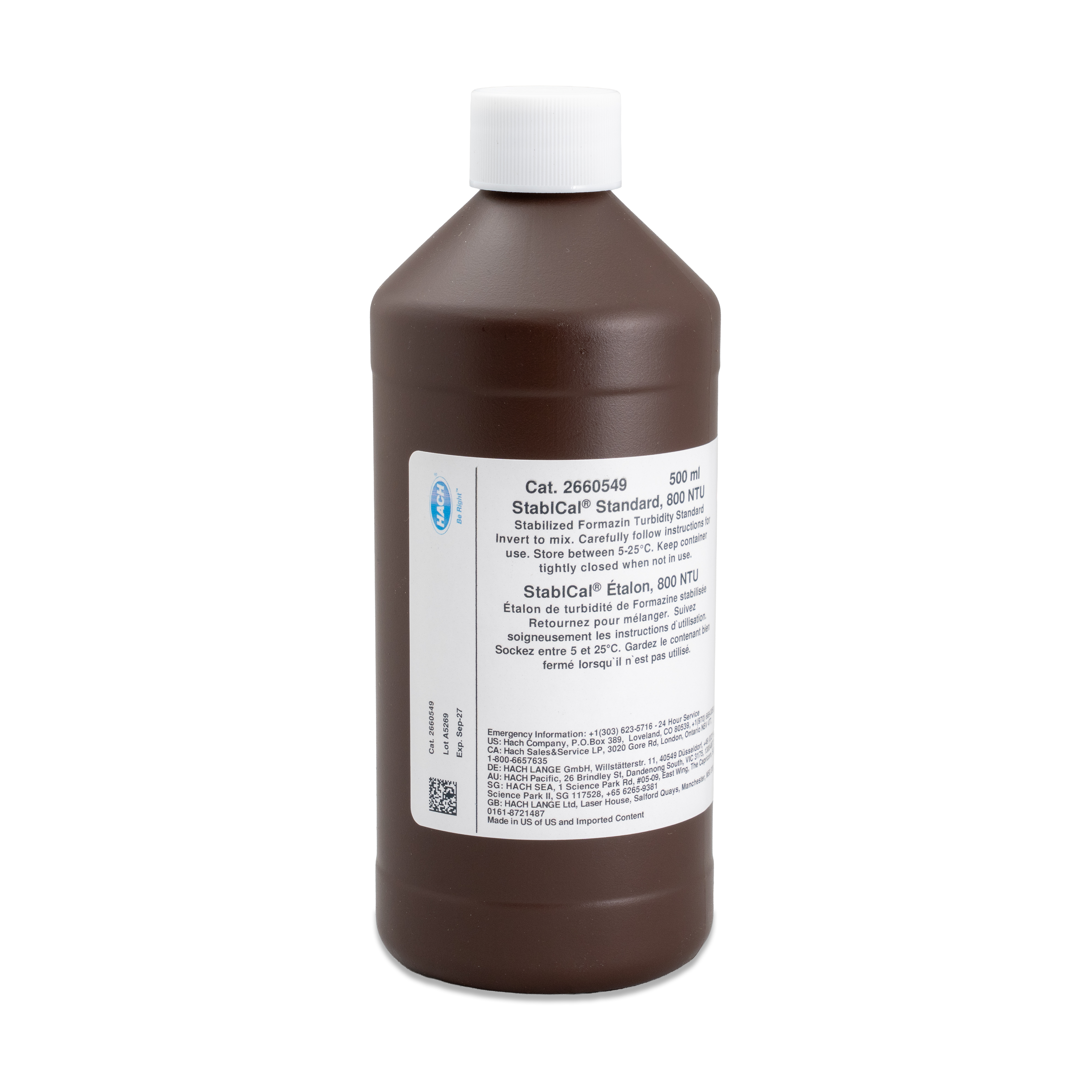 Hach StablCal 800 NTU 500mL