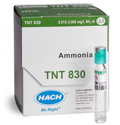 Hach Ammonia TNTplus Vial Test ULR 0.015-2.00 mg/L NH3-N