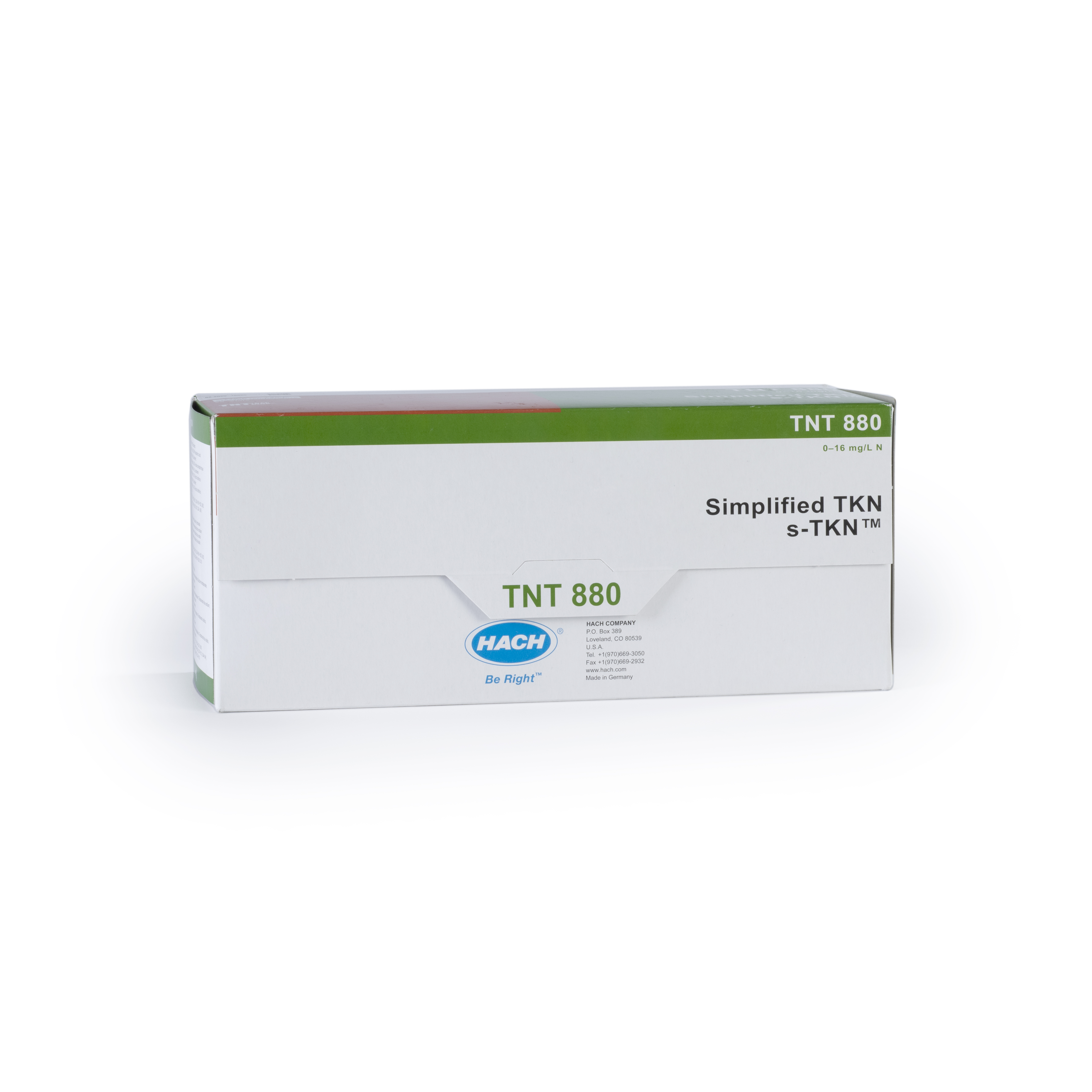 Hach Simplified TKN (s-TKN) TNTplus Vial Test 1.0-16.0 mg/L N (TNT880)