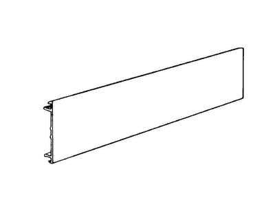 Hager BRA 70172 Channel cover - BRA, grey, 2M, Aluminium