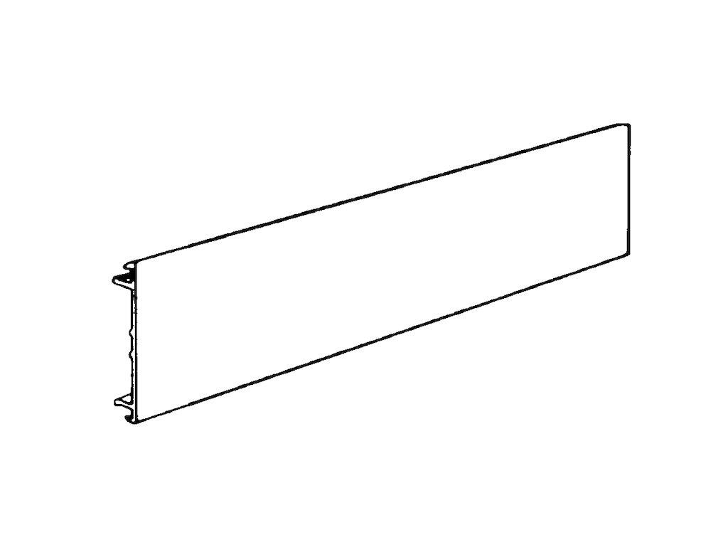 Hager BRH 70172 Channel cover - BRH, white, 2M, plastic ( Halogen-Free )