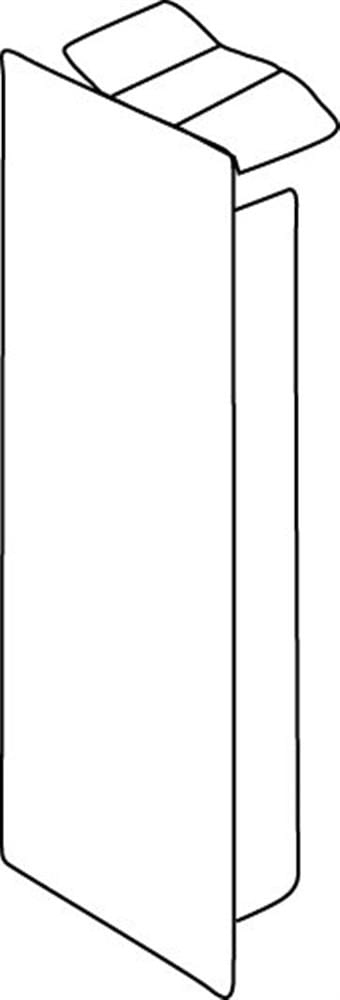 Hager LF 30060 End piece - LF, 30 x 60mm, white, plastic