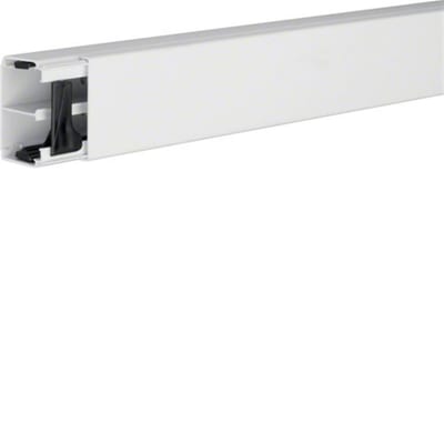 Hager LF 40061 Cable Duct with separator - LF, 40 x 60mm, white, 2M, plastic