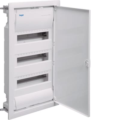 Hager Volta Group Panel white - 3 x 12 Module