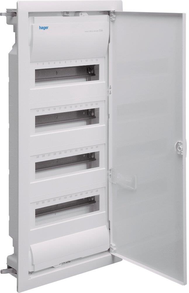 Hager Volta Group Panel white - 4 x 12 Module 3250616615014