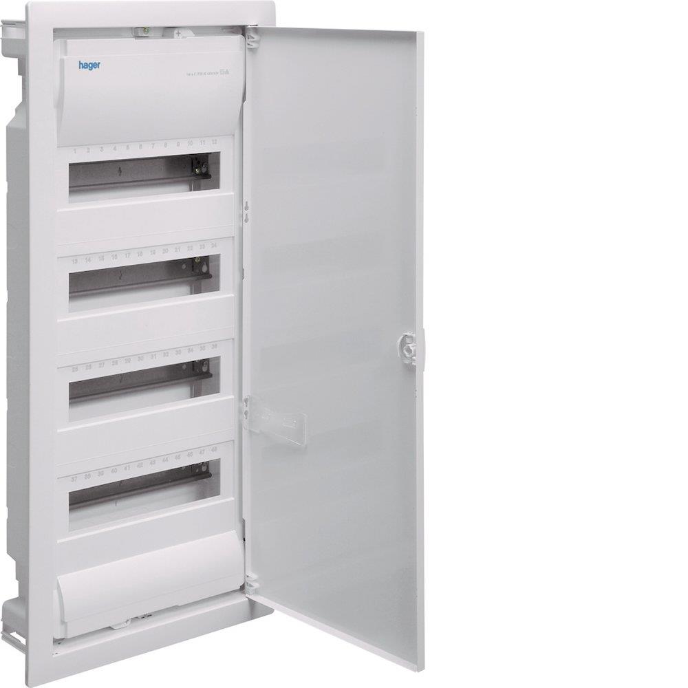 Hager Volta Group Panel white - 4 x 12 Module 3250616615052