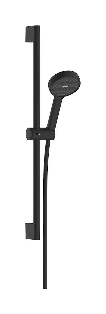 hansgrohe Activera Shower Set - 669 mm Rail, 2 Spray Modes, Matte Black