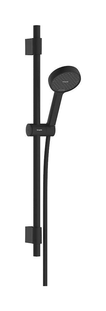 hansgrohe Activera Shower Set Matte Black, 714 mm Rail, 95 mm Hand Shower