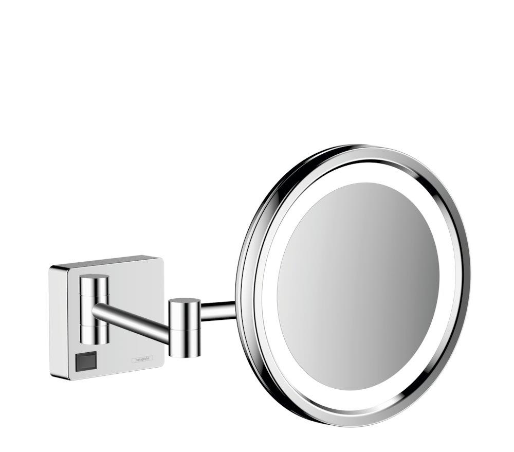 hansgrohe AddStoris Cosmetic mirror - 217mm, 393mm, Chrome-plated, 217mm, Round, Yes, frame