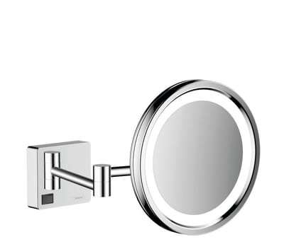 hansgrohe AddStoris Cosmetic mirror - 217mm, 393mm, Chrome-plated, 217mm, Round, Yes, frame