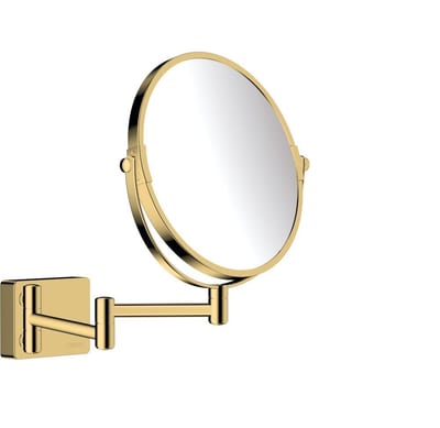 hansgrohe AddStoris Cosmetic mirror polished gold look - 283mm, 188mm, 344mm, Gold, 188mm, Round, No