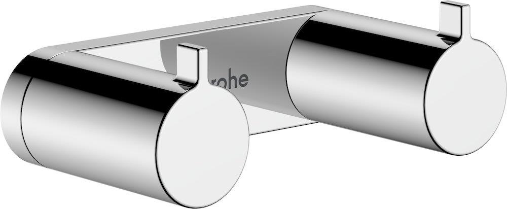 hansgrohe AddStoris S Robe Hook Rail - 2PCS, Chrome-plated