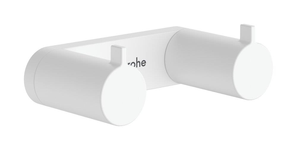 hansgrohe AddStoris S Robe Hook Rail 2-Piece - Matte White