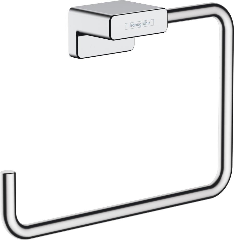 hansgrohe AddStoris Towel ring - Single, 189mm, 40mm, Chrome-plated, Metal, Polished