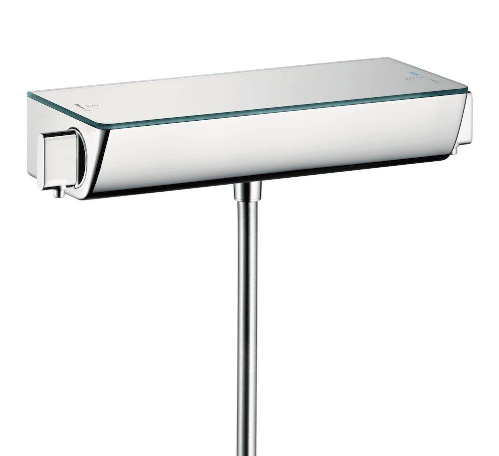 hansgrohe Ecostat Select Thermostatic Faucet - 2-handle, chrome-plated, downward outlet, 1/2" 3507118