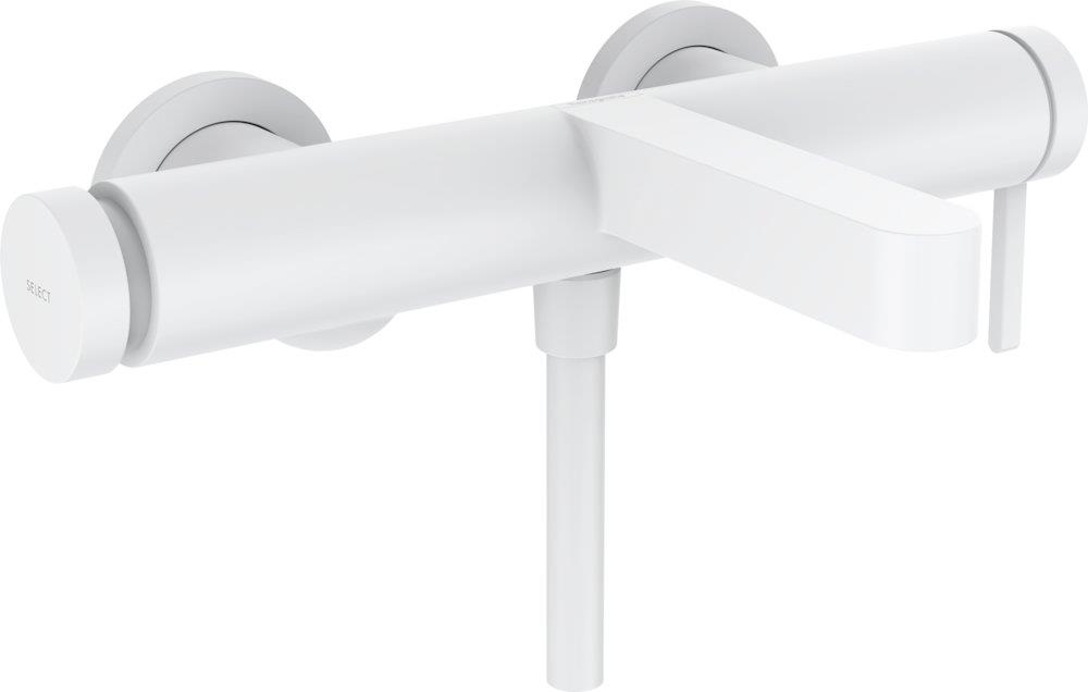 hansgrohe Finoris Bath and Shower Thermostatic Mixer - Single Lever, Matte White