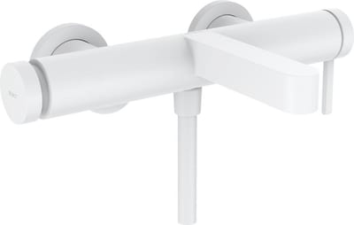hansgrohe Finoris Bath and Shower Thermostatic Mixer - Single Lever, Matte White