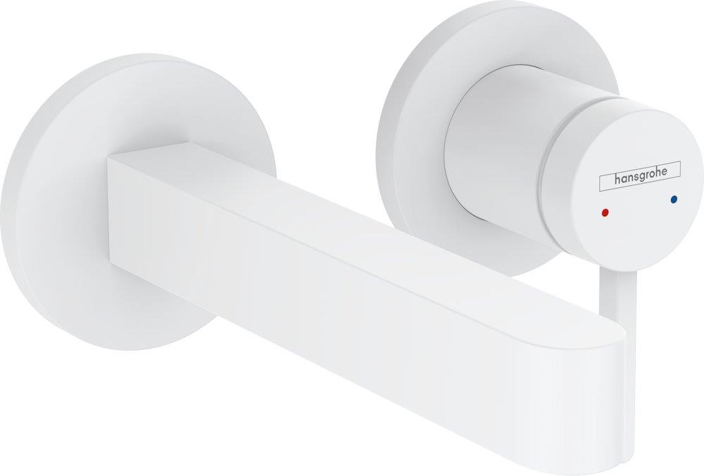 hansgrohe Finoris Washbasin Faucet - Single-Lever, 168 mm Fixed Spout, Matte White