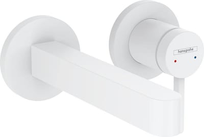 hansgrohe Finoris Washbasin Faucet - Single-Lever, 168 mm Fixed Spout, Matte White