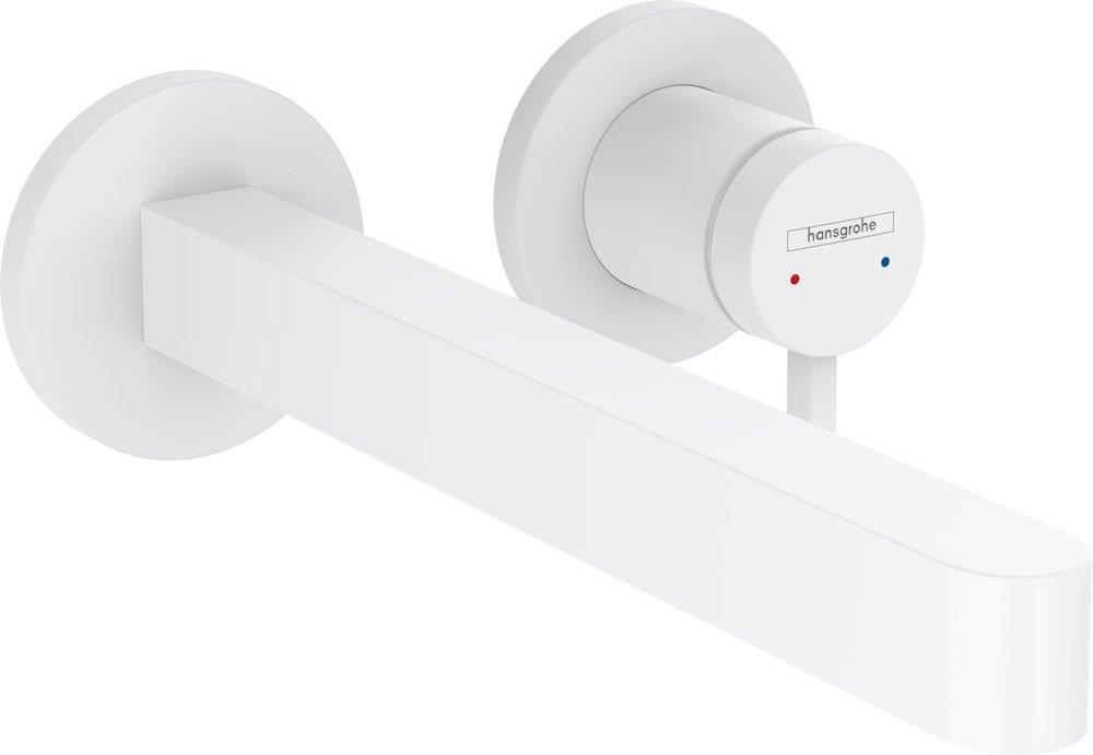 hansgrohe Finoris Washbasin Faucet - Single Handle, 228 mm Fixed Spout, Matte White