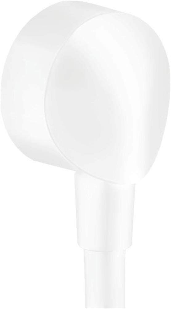 hansgrohe FixFit Wall Connection Bend, Matte White