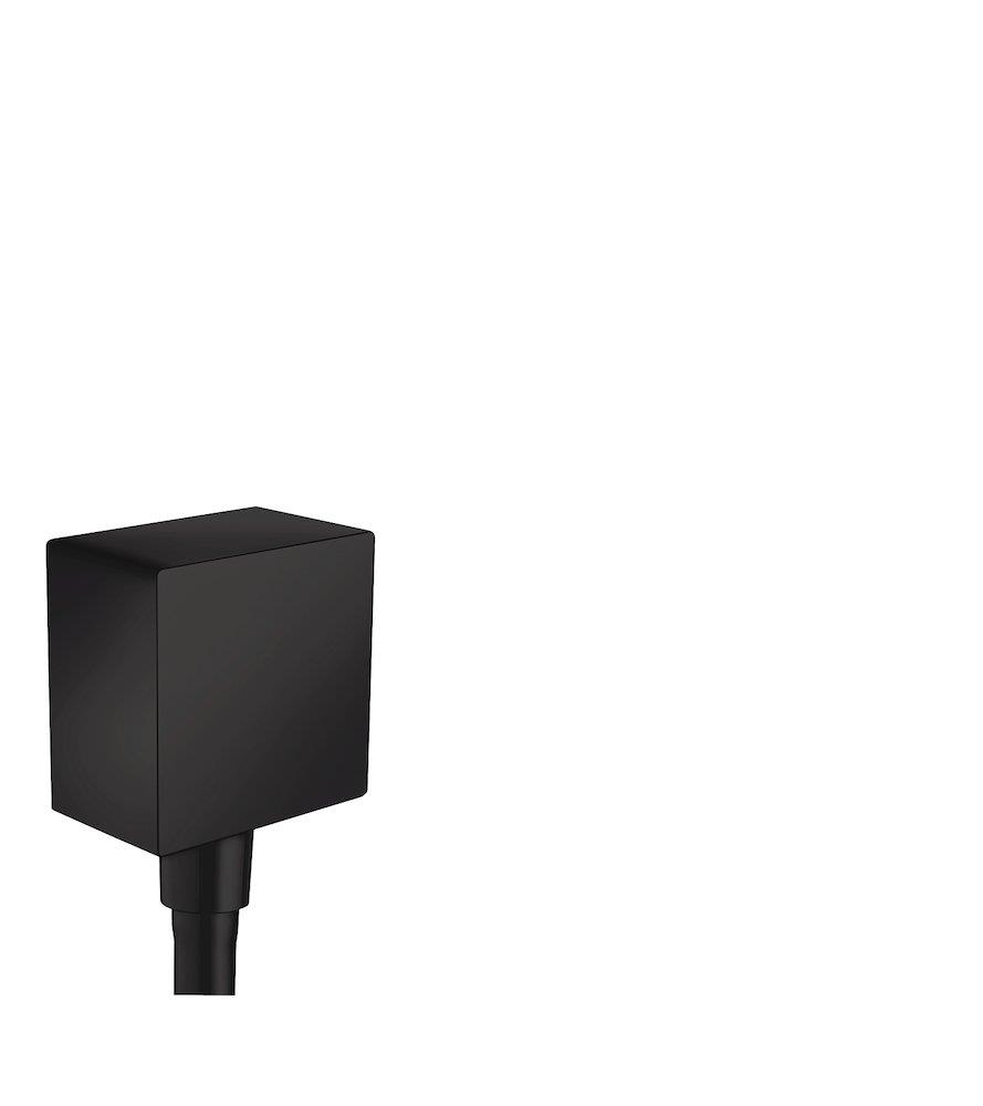 hansgrohe FixFit Sqare Wall Connection Elbow Matte Black