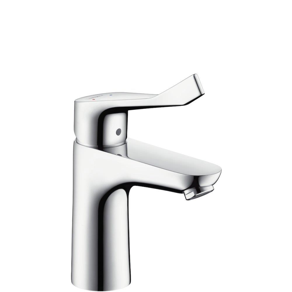 hansgrohe Focus Washbasin faucet 100 - 1 handles, 119mm, Chrome-plated, Polished, Medium, without pop-up waste, Yes 1234913