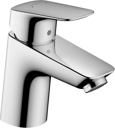 hansgrohe Logis Washbasin faucet 70 - 1 handles, 107mm, Chrome-plated, Polished, Low, without pop-up waste, Yes