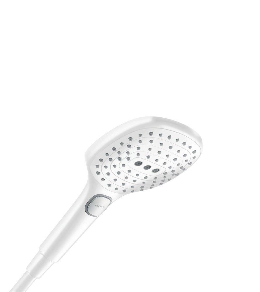 hansgrohe Raindance Select E Hand Shower - Matte White, 3 Spray Modes