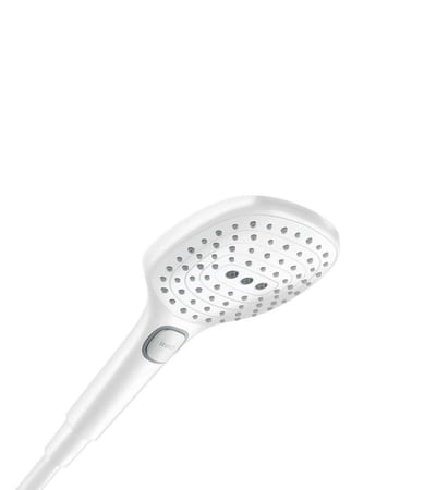 hansgrohe Raindance Select E Hand Shower - Matte White, 3 Spray Modes