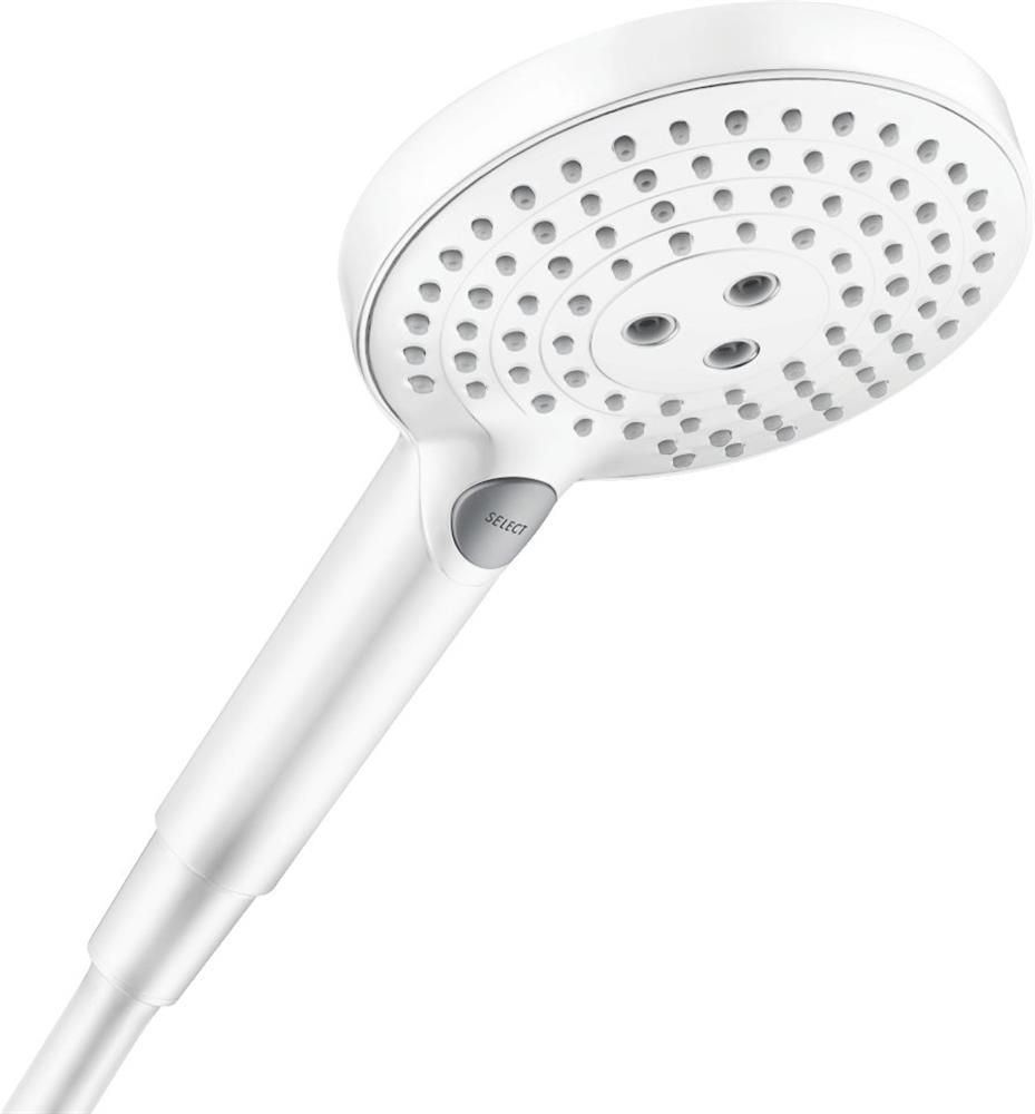 hansgrohe Raindance Select S Hand Shower - Matte White, 3 Spray Modes