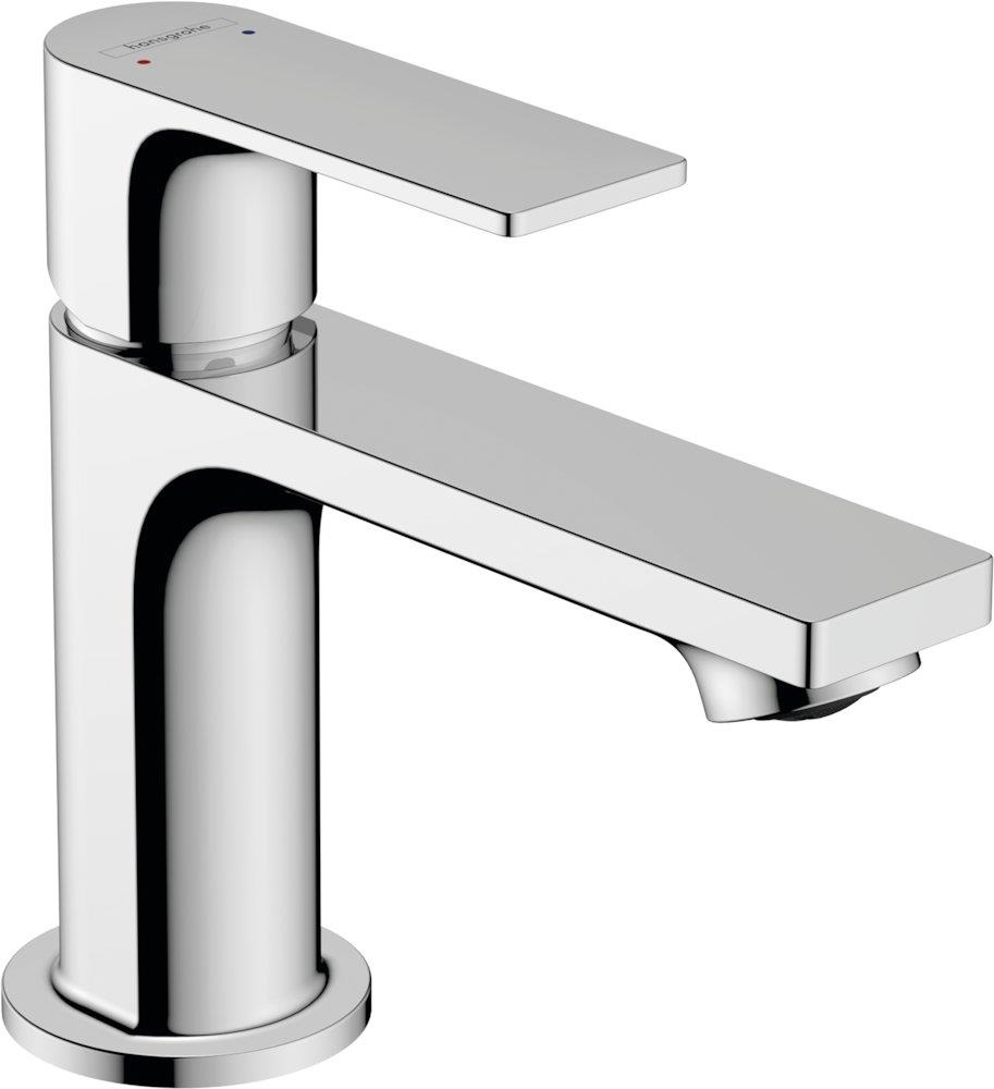 hansgrohe Rebris E Washbasin faucet 80 - 1 handles, 121mm, Chrome-plated, Polished, Low, without pop-up waste, Yes 10330504