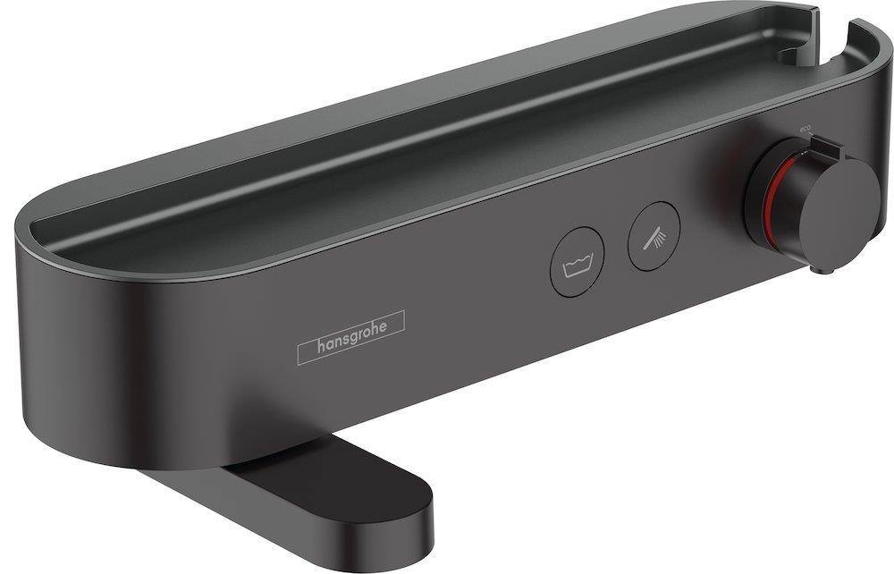 hansgrohe ShowerTablet Select 400 Bath and Shower Thermostat, matte black, single lever
