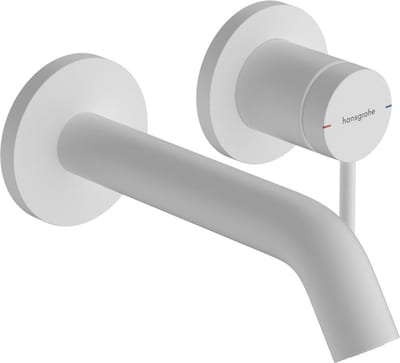 hansgrohe Tecturis S Concealed Washbasin Mixer - Single Lever, 165 mm Spout, Matte White