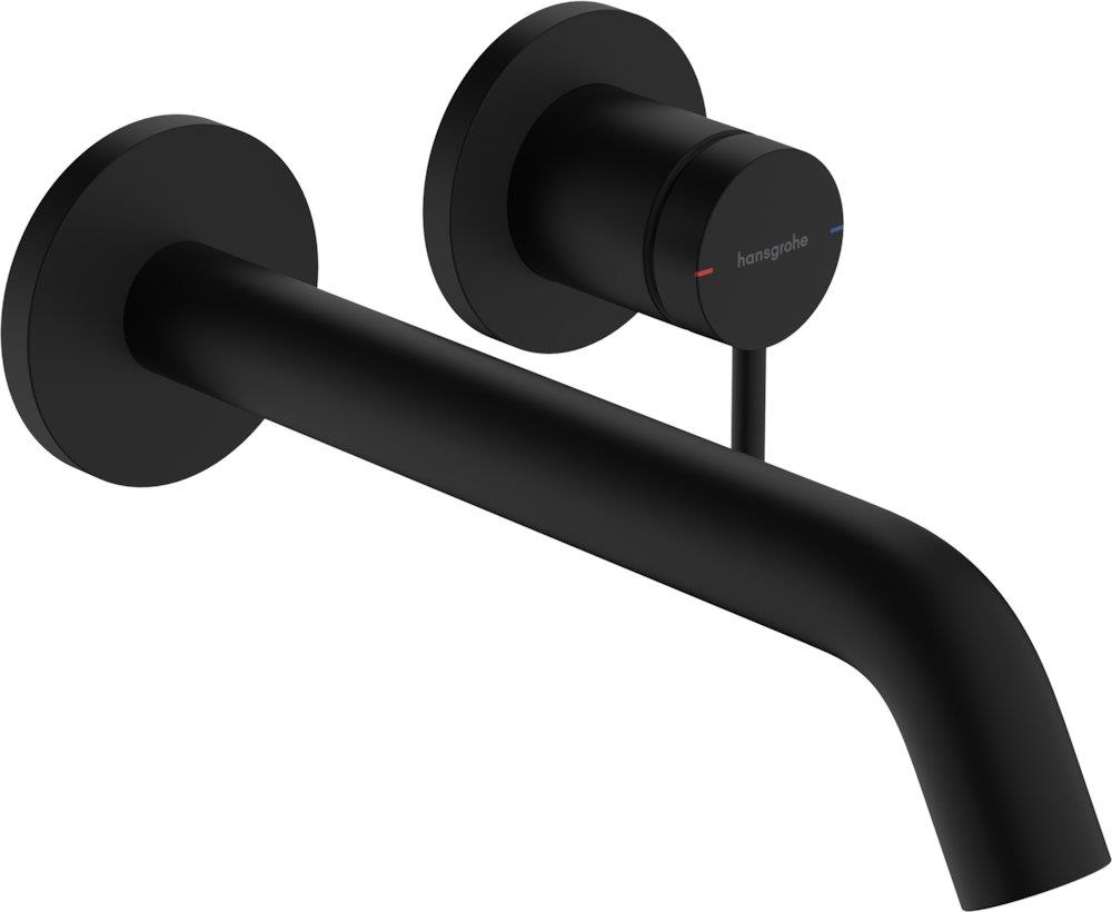 hansgrohe Tecturis S Washbasin Faucet - Single-Lever, 225 mm Fixed Spout, Matte Black