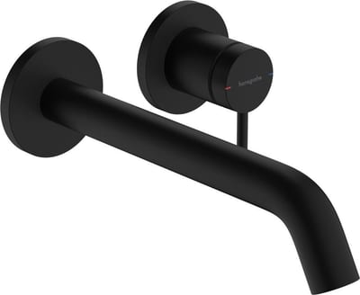 hansgrohe Tecturis S Washbasin Faucet - Single-Lever, 225 mm Fixed Spout, Matte Black