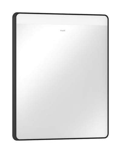 hansgrohe Xarita Lite Q Mirror waterproof LED 700×33mm matte black square backlit