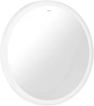 hansgrohe Xarita Lite S Round Mirror with LED Light 700 mm Matte White