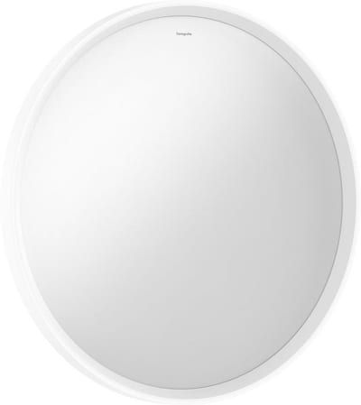hansgrohe Xarita S Mirror 700 mm Round Matte White with Frame Light