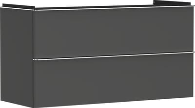hansgrohe Xelu Q Base Cabinet Matt Diamond Gray - 625 x 1180 x 475 mm, 2 Drawers