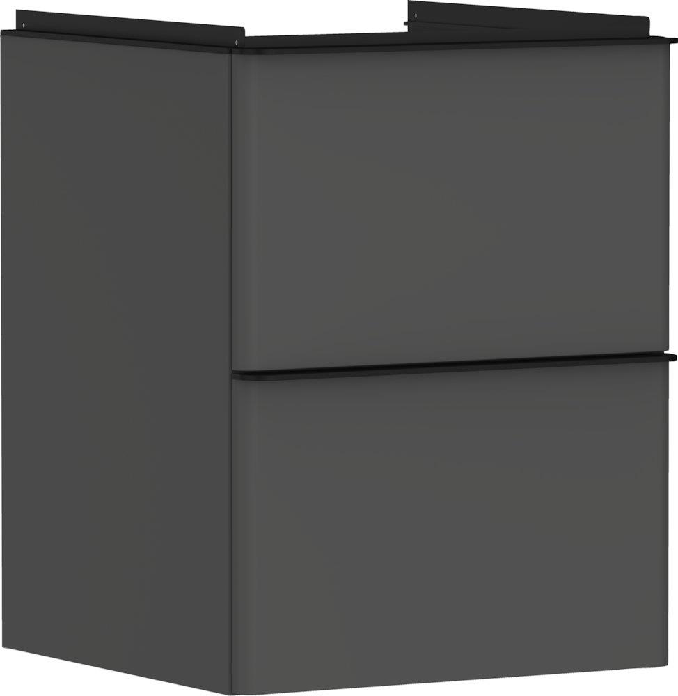 hansgrohe Xelu Q Base cabinet matte diamond gray - 625mm, Foil, 480mm, 475mm, grey, 2 drawers, Yes