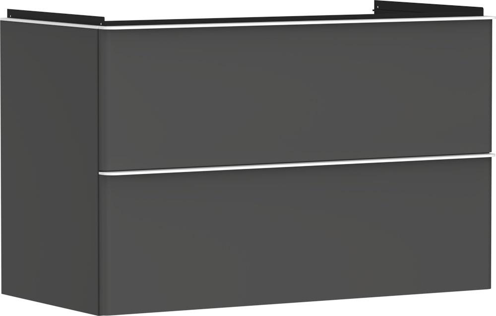 hansgrohe Xelu Q Base cabinet, matte diamond gray, 980x625x475mm