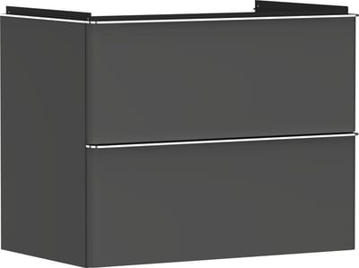 hansgrohe Xelu Q Base cabinet matte diamond grey - 625mm, foil, 780x475mm, 2 drawers