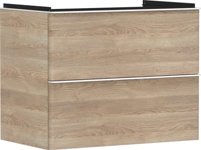 hansgrohe Xelu Q Base cabinet natural oak - 625mm, Foil, 780mm, 475mm, Oak, 2 drawers, Yes 10386786