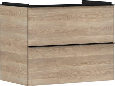 hansgrohe Xelu Q Base cabinet natural oak - 625mm, Foil, 780mm, 475mm, Oak, 2 drawers, Yes