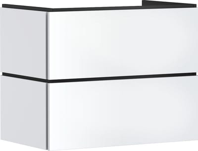 hansgrohe Xilesa E Vanity Base Cabinet - 620 x 470 mm, Matte White, 2 Drawers