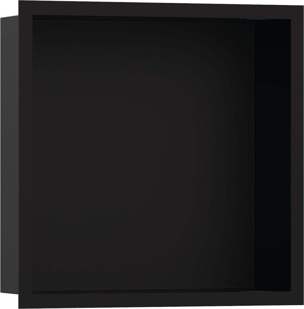 hansgrohe XtraStoris Individual Wall Niche - Recessed 300 x 300 x 100 mm, Matte Black